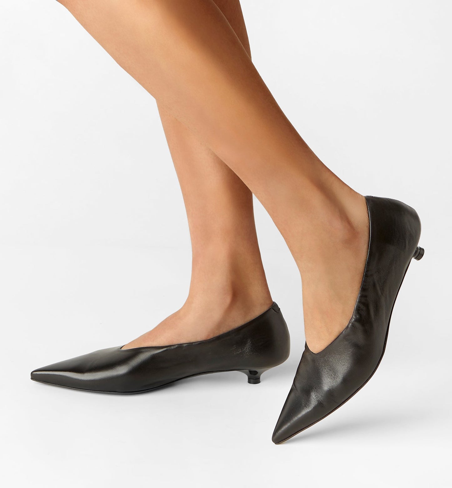 La Canadienne RIANE LEATHER KITTEN HEEL Women