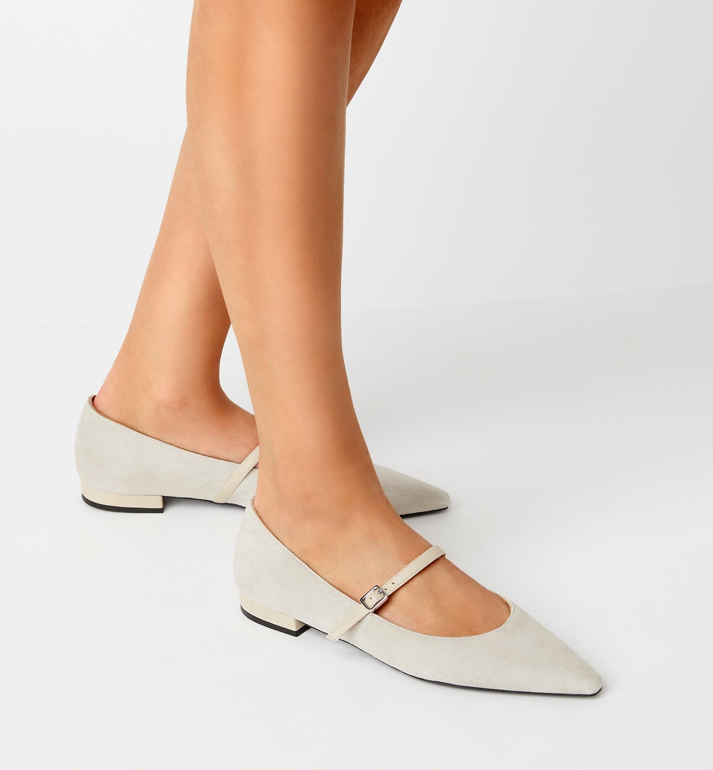 La Canadienne FRITZ SUEDE MARY JANE FLAT Women