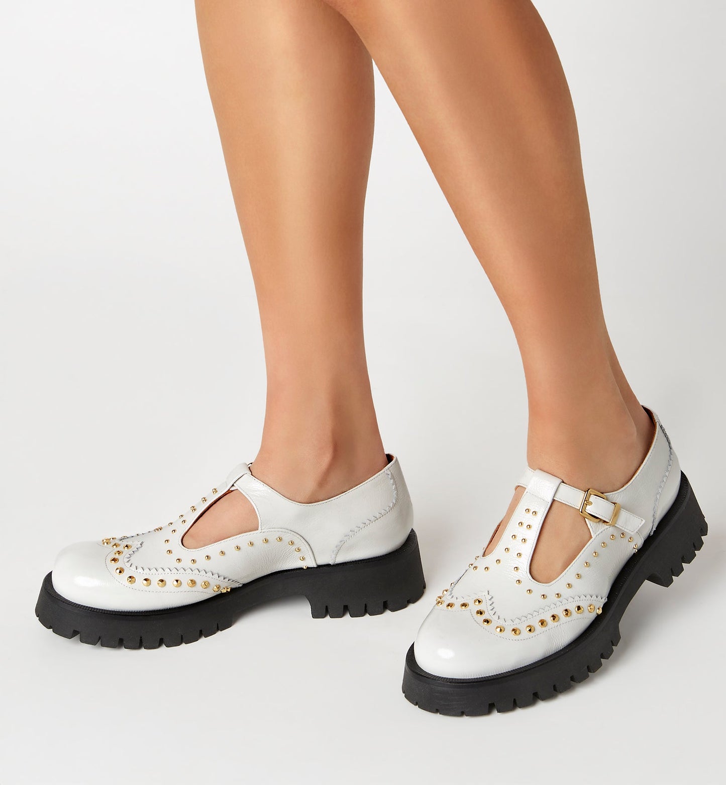La Canadienne KENZIE CRINKLE LEATHER MARY JANE LOAFER Women