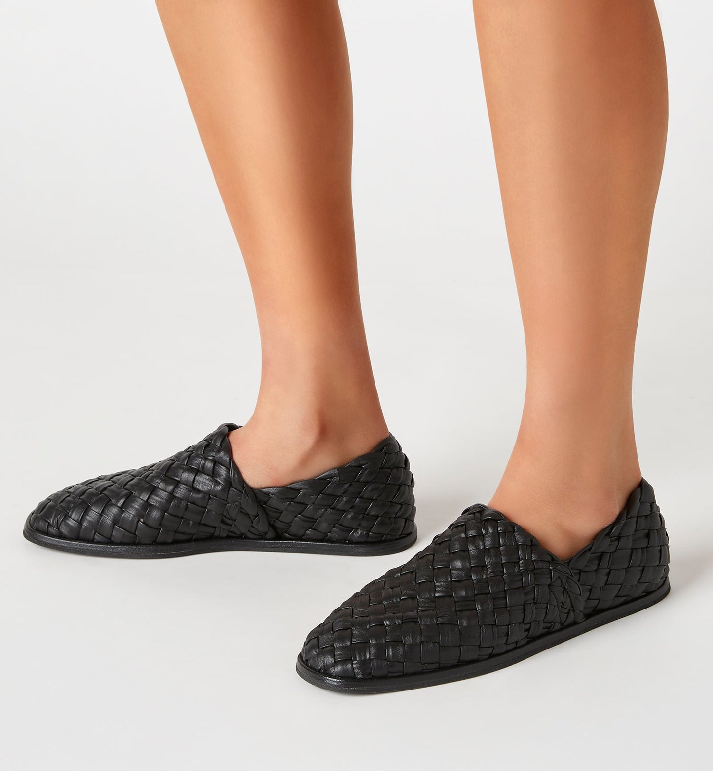 La Canadienne POSH WOVEN LEATHER LOAFER Women