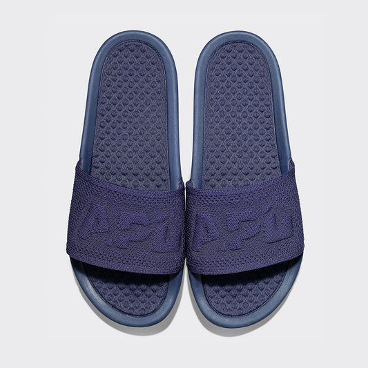 APL Big Logo TechLoom Slide Navy