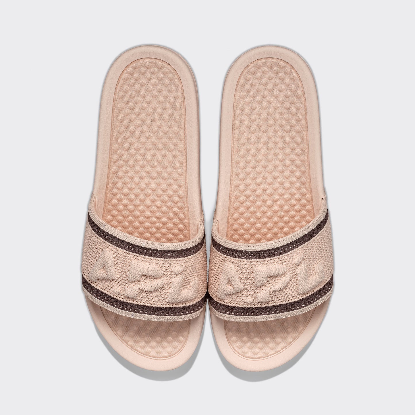 APL Big Logo TechLoom Slide Oat Silk / Chocolate