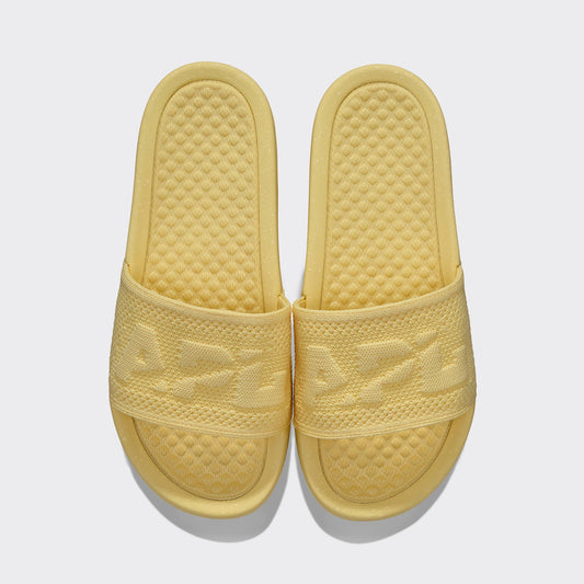 APL Big Logo TechLoom Slide Buttercream / Mellow / Speckle