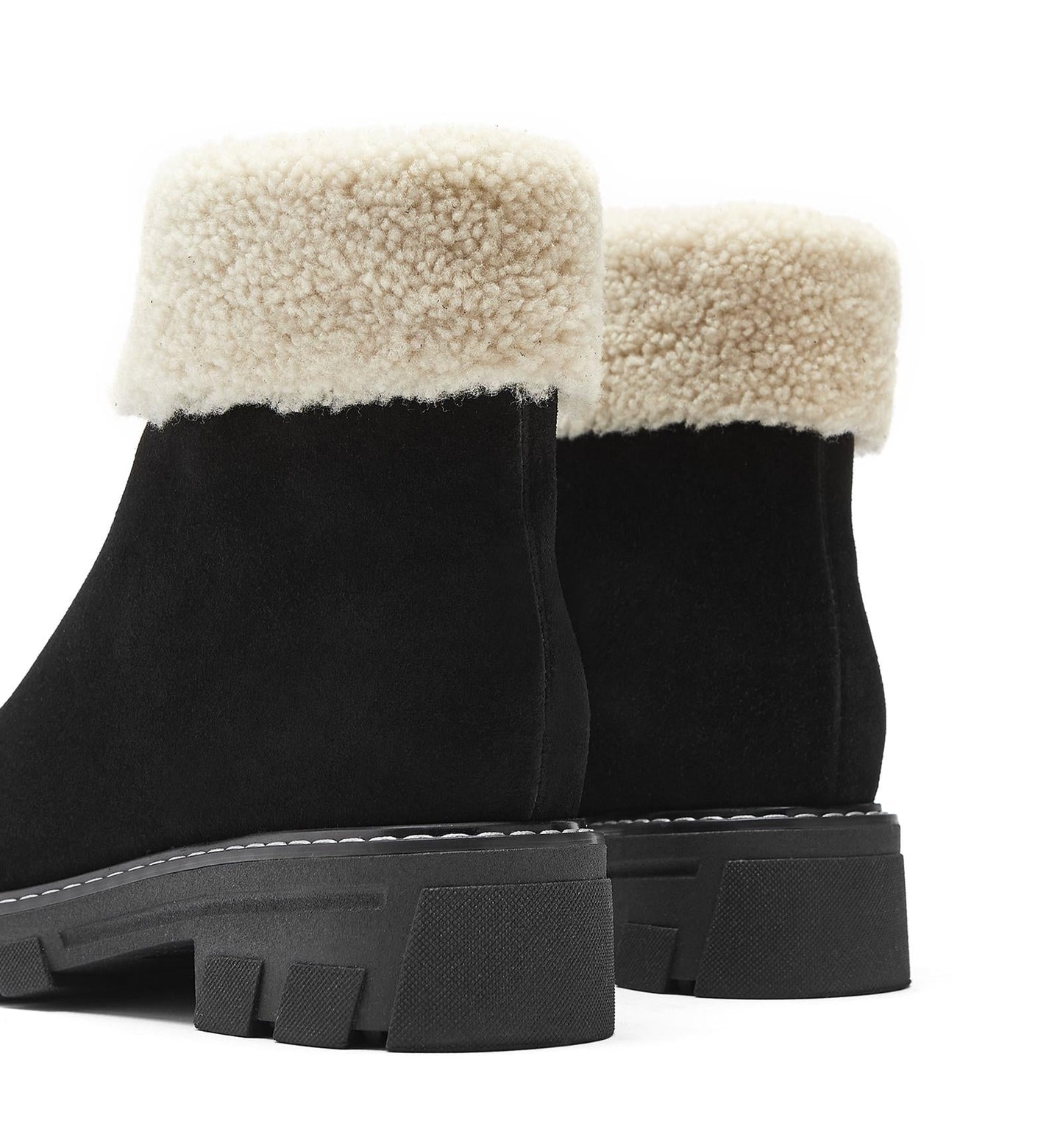 La Canadienne ABBA SHEARLING-LINED SUEDE BOOTIE Women
