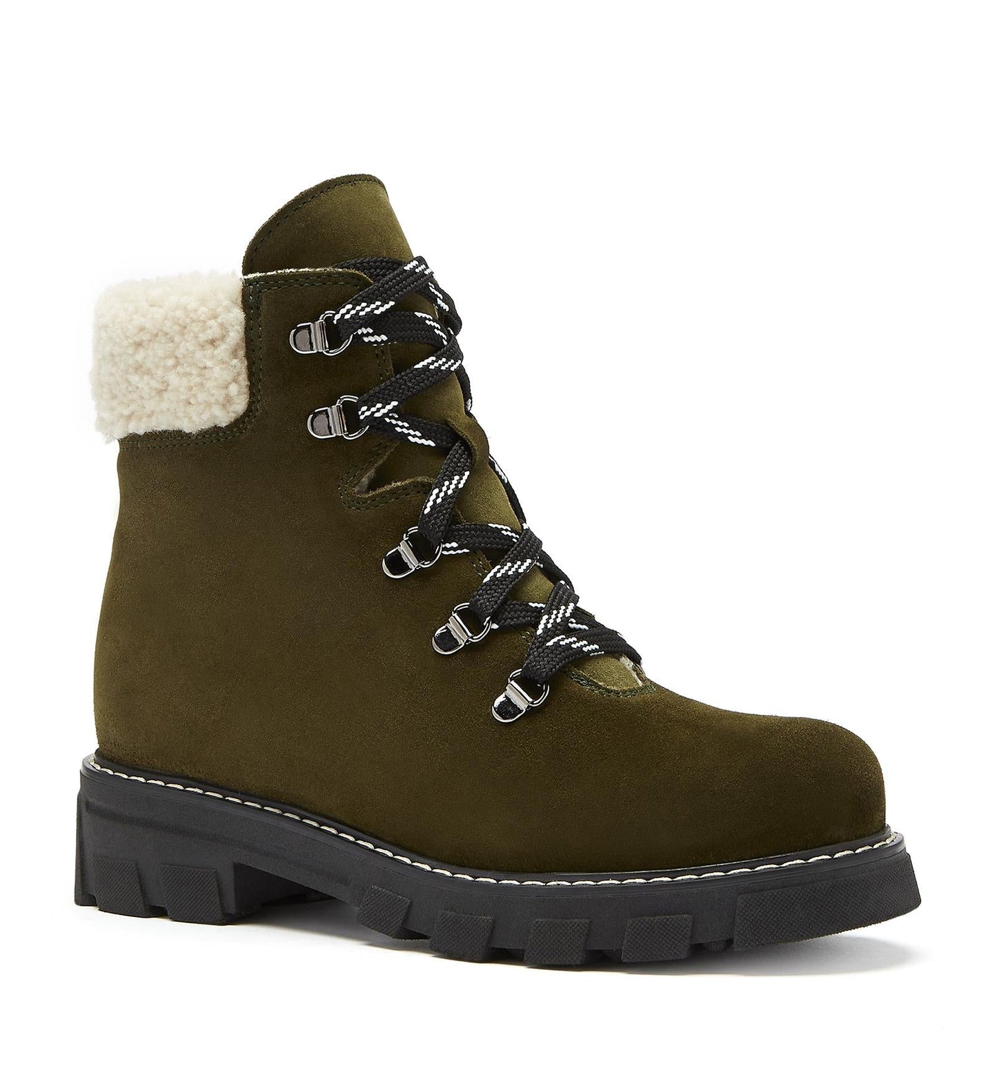 La Canadienne ADAMS SHEARLING-LINED SUEDE BOOTIE Women