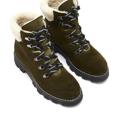 La Canadienne ADAMS SHEARLING-LINED SUEDE BOOTIE Women