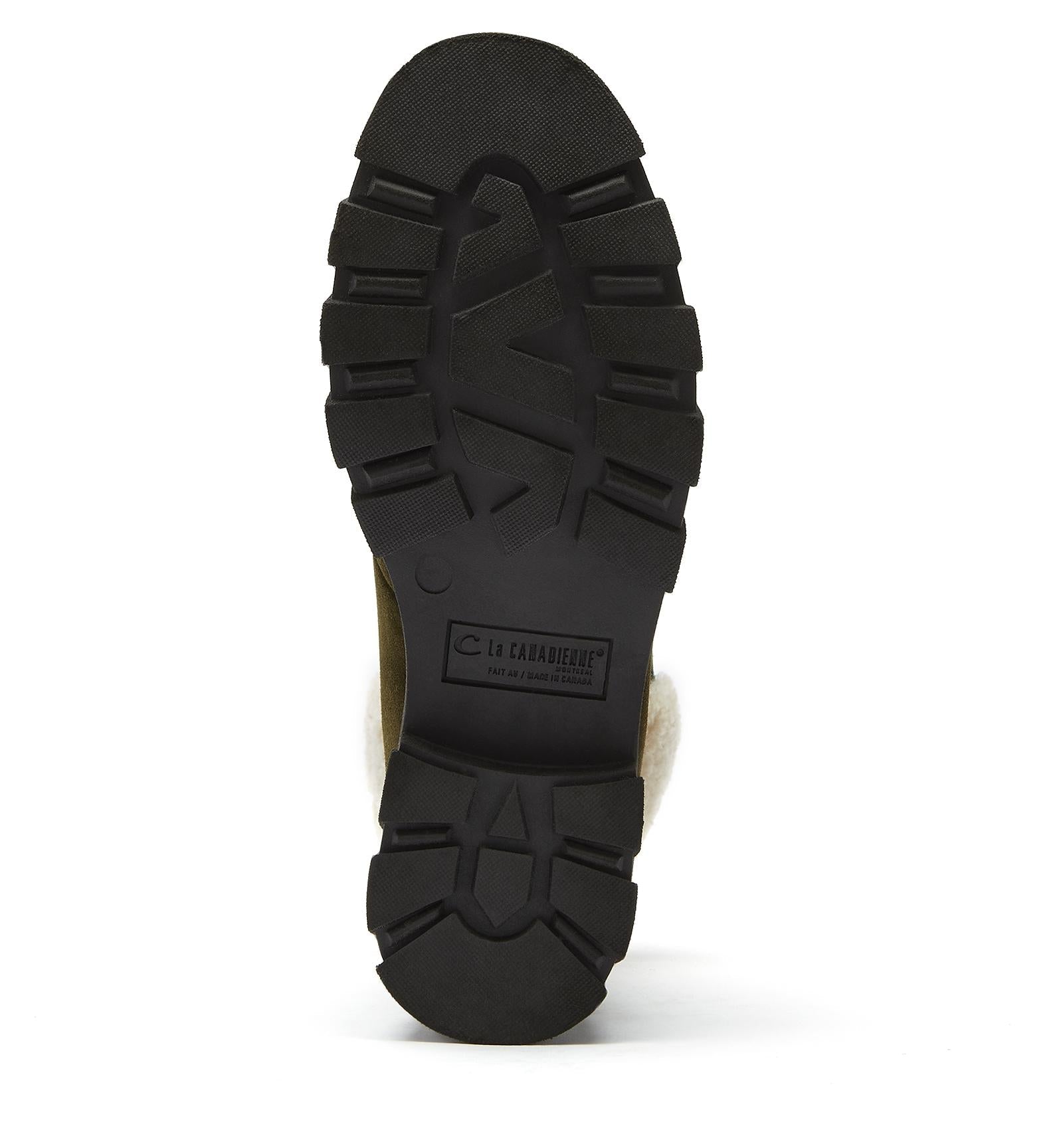 La Canadienne ADAMS SHEARLING-LINED SUEDE BOOTIE Women