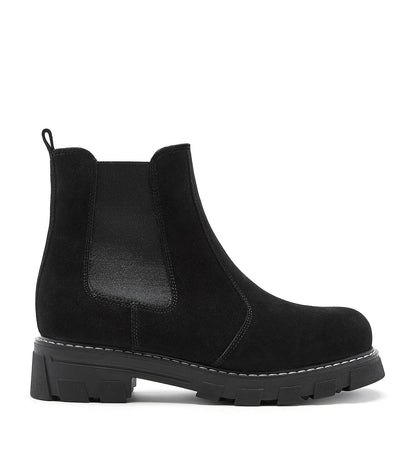 La Canadienne ADELYN SHEARLING-LINED SUEDE BOOTIE Women