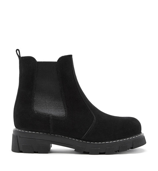 La Canadienne ADELYN SHEARLING-LINED SUEDE BOOTIE Women