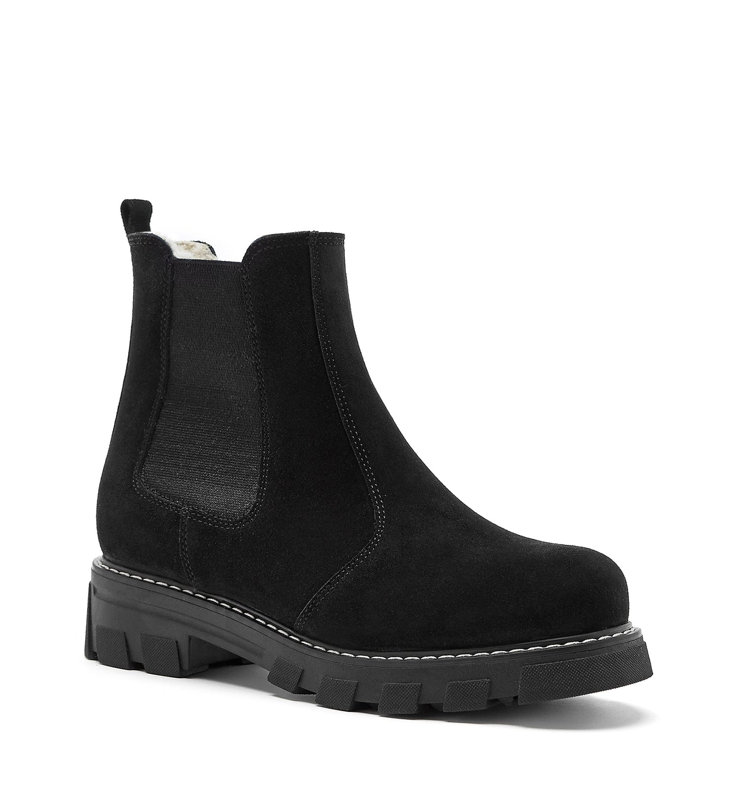 La Canadienne ADELYN SHEARLING-LINED SUEDE BOOTIE Women
