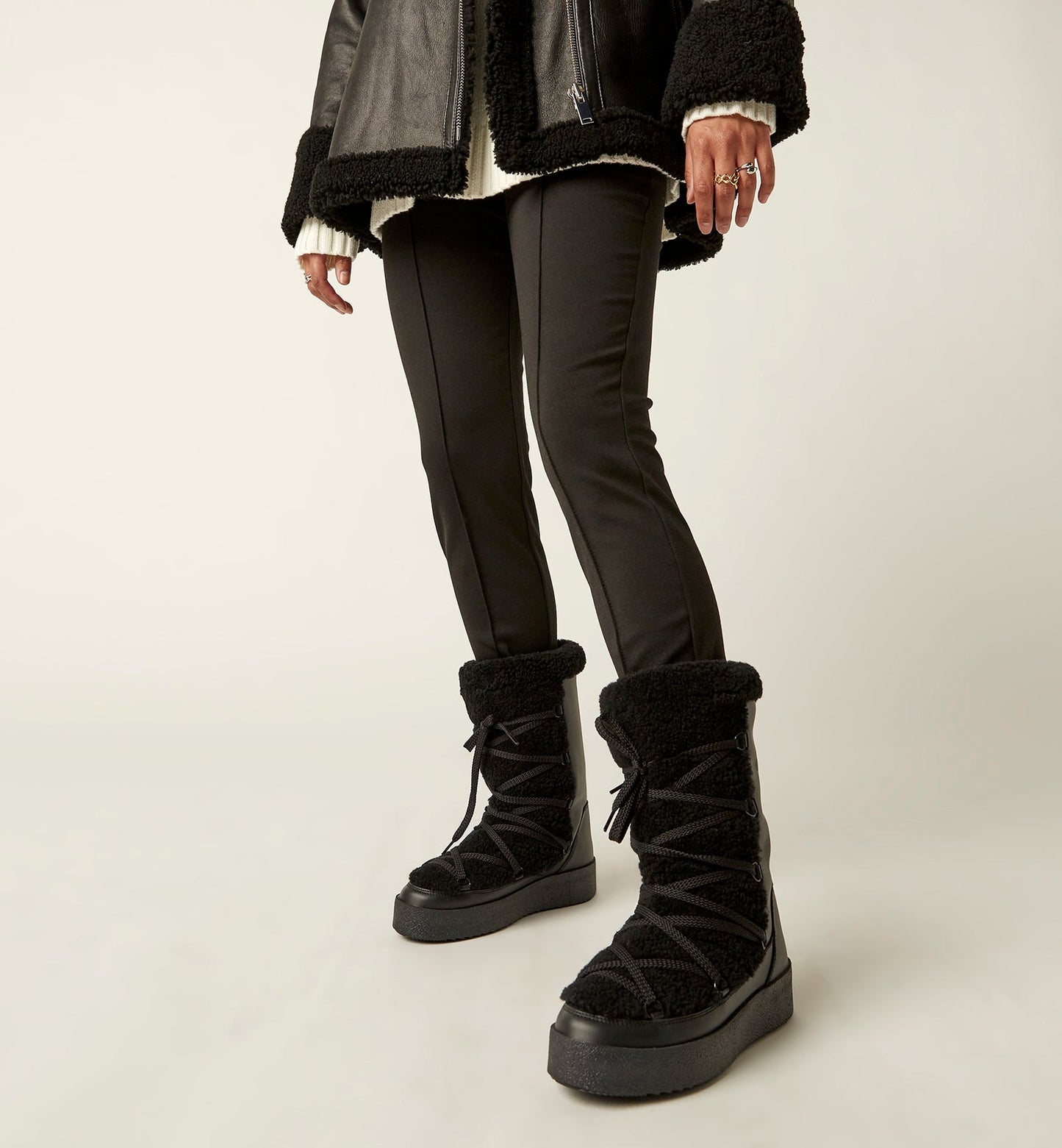 La Canadienne EDGAR SHEARLING-LINED LEATHER BOOT Women