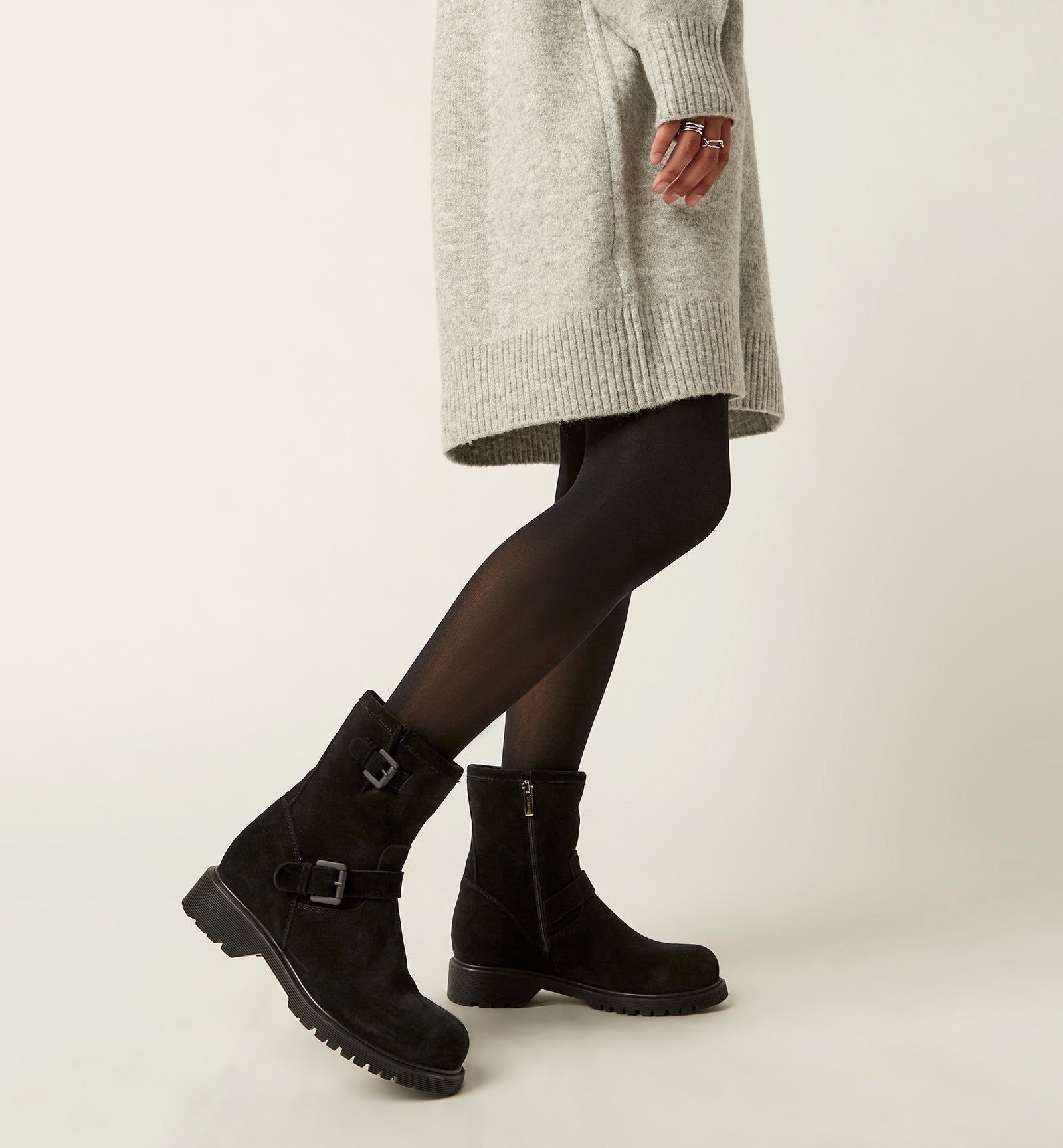 La Canadienne HANNA SHEARLING-LINED SUEDE BOOTIE Women