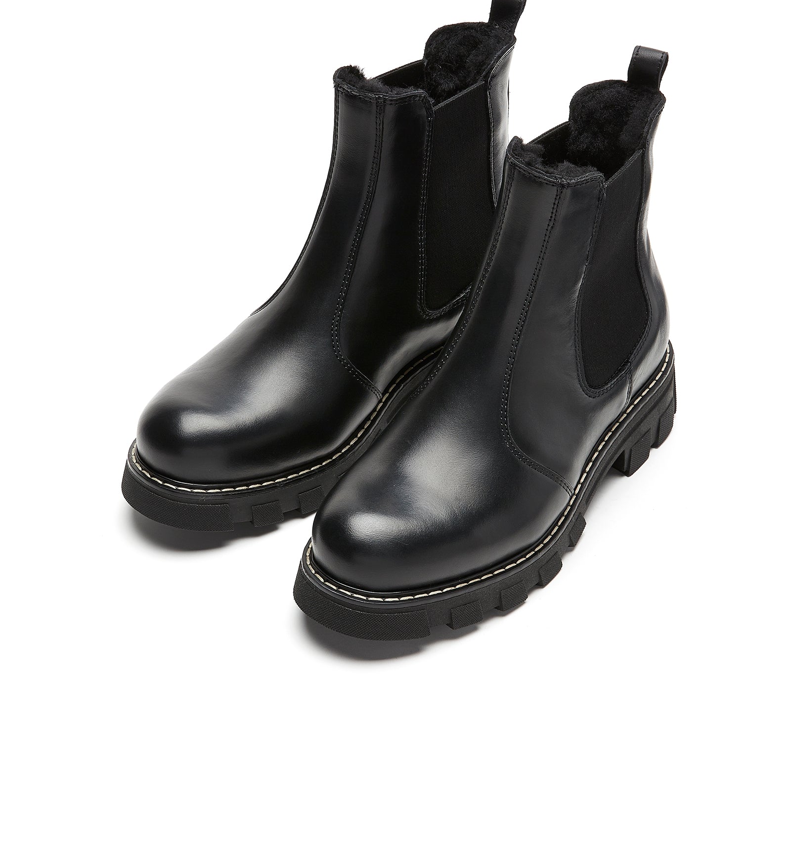 La Canadienne ADELYN SHEARLING-LINED LEATHER BOOTIE Women