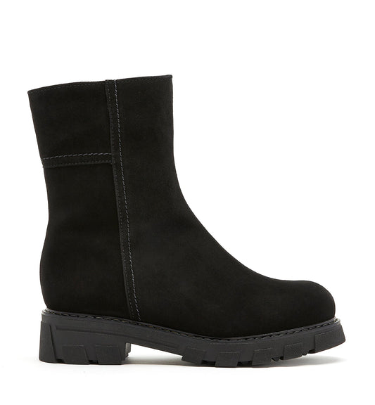 La Canadienne AUTUMN SHEARLING-LINED SUEDE BOOTIE Women