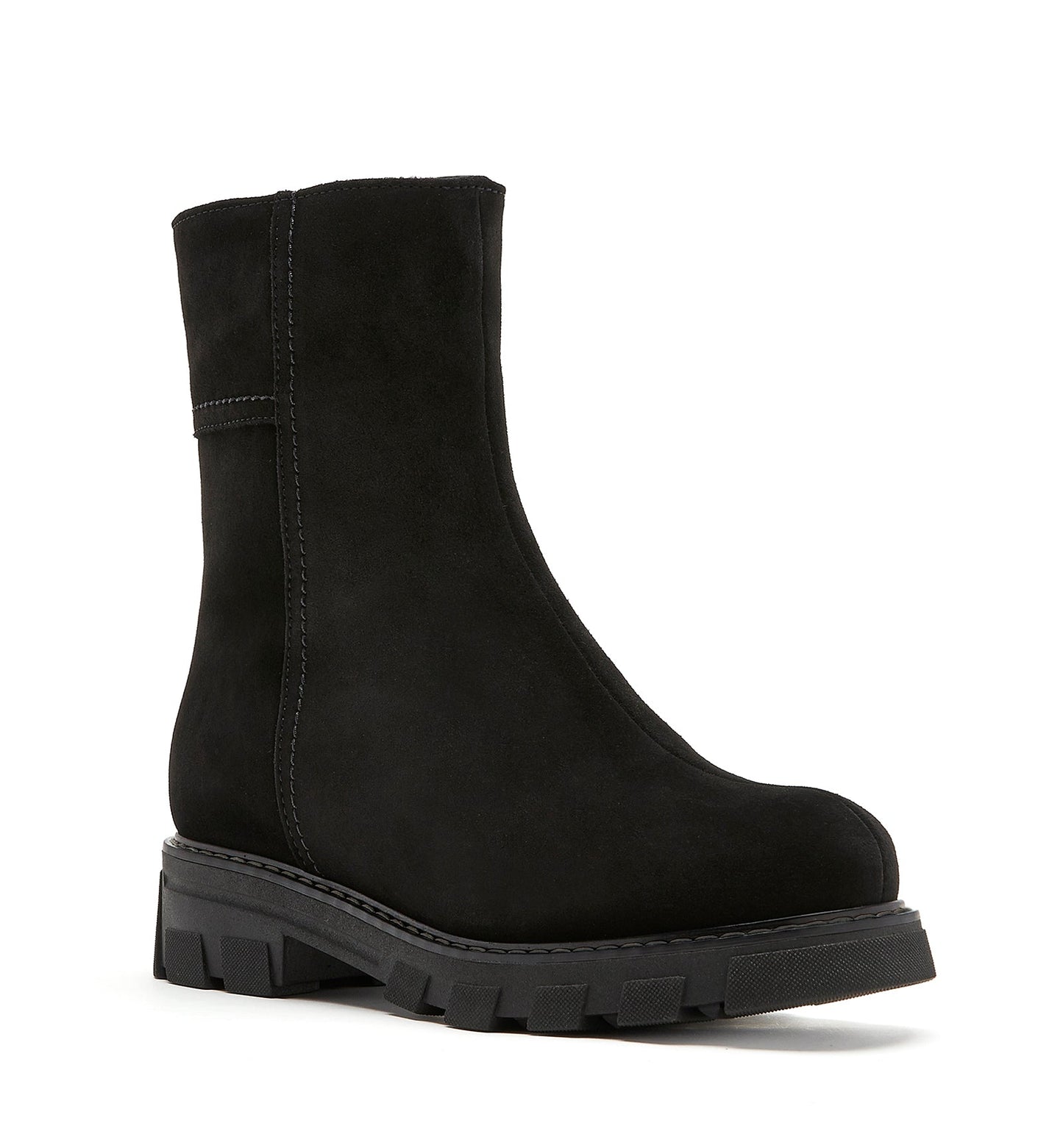 La Canadienne AUTUMN SHEARLING-LINED SUEDE BOOTIE Women