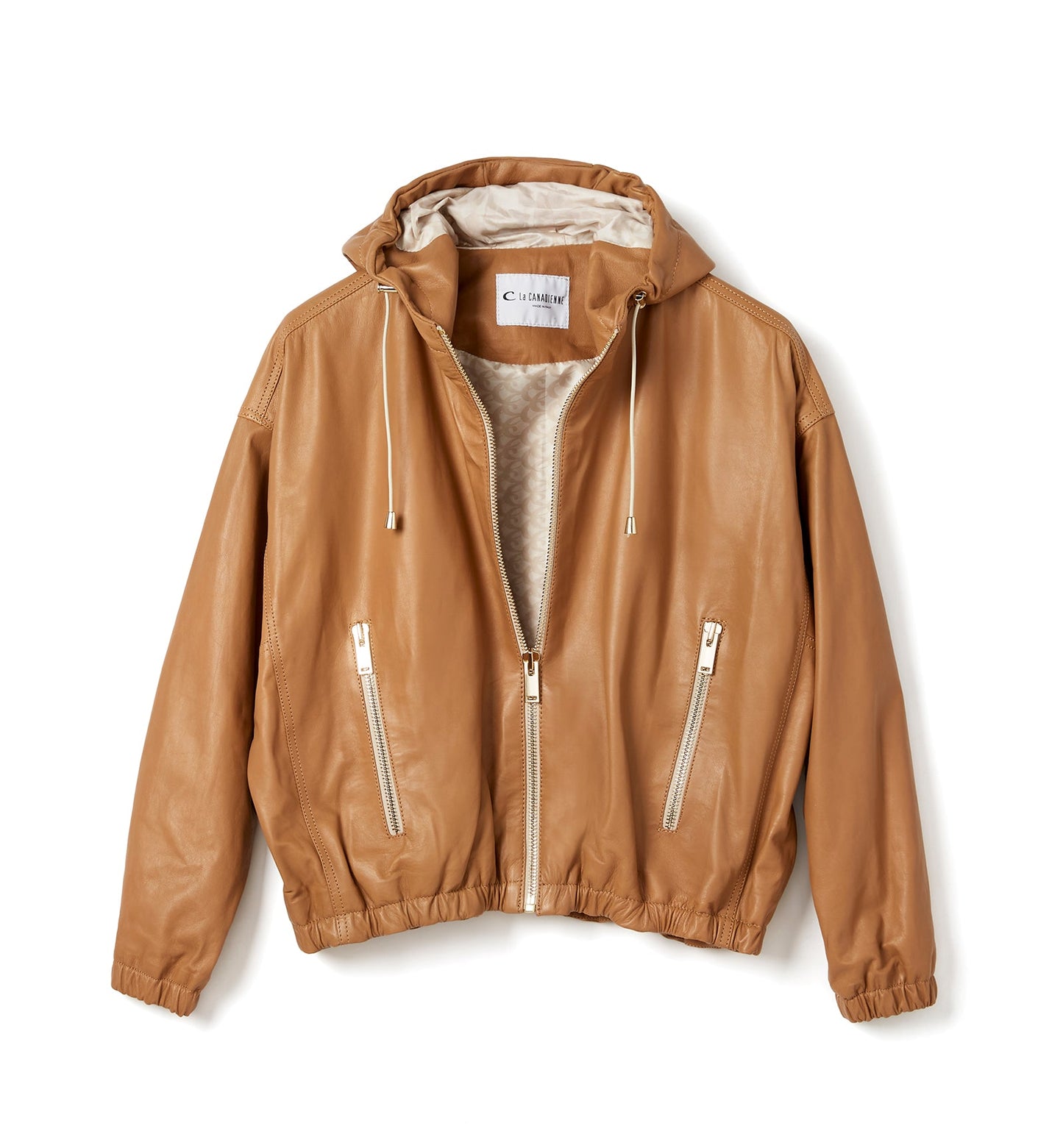 La Canadienne FATINA LEATHER BOMBER JACKET Women