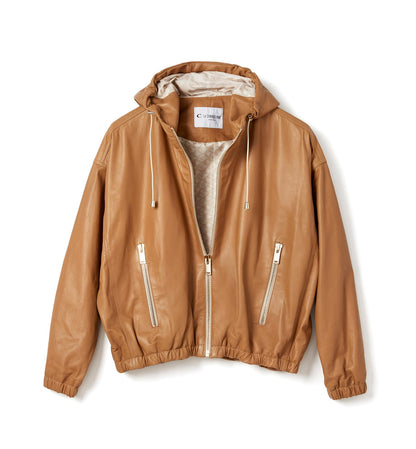 La Canadienne FATINA LEATHER BOMBER JACKET Women