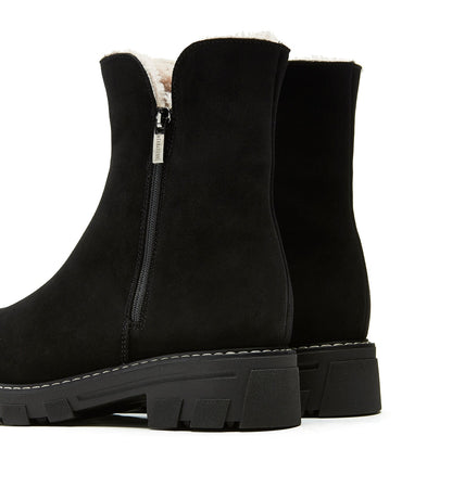 La Canadienne ADRIANNA SHEARLING-LINED SUEDE BOOTIE Women