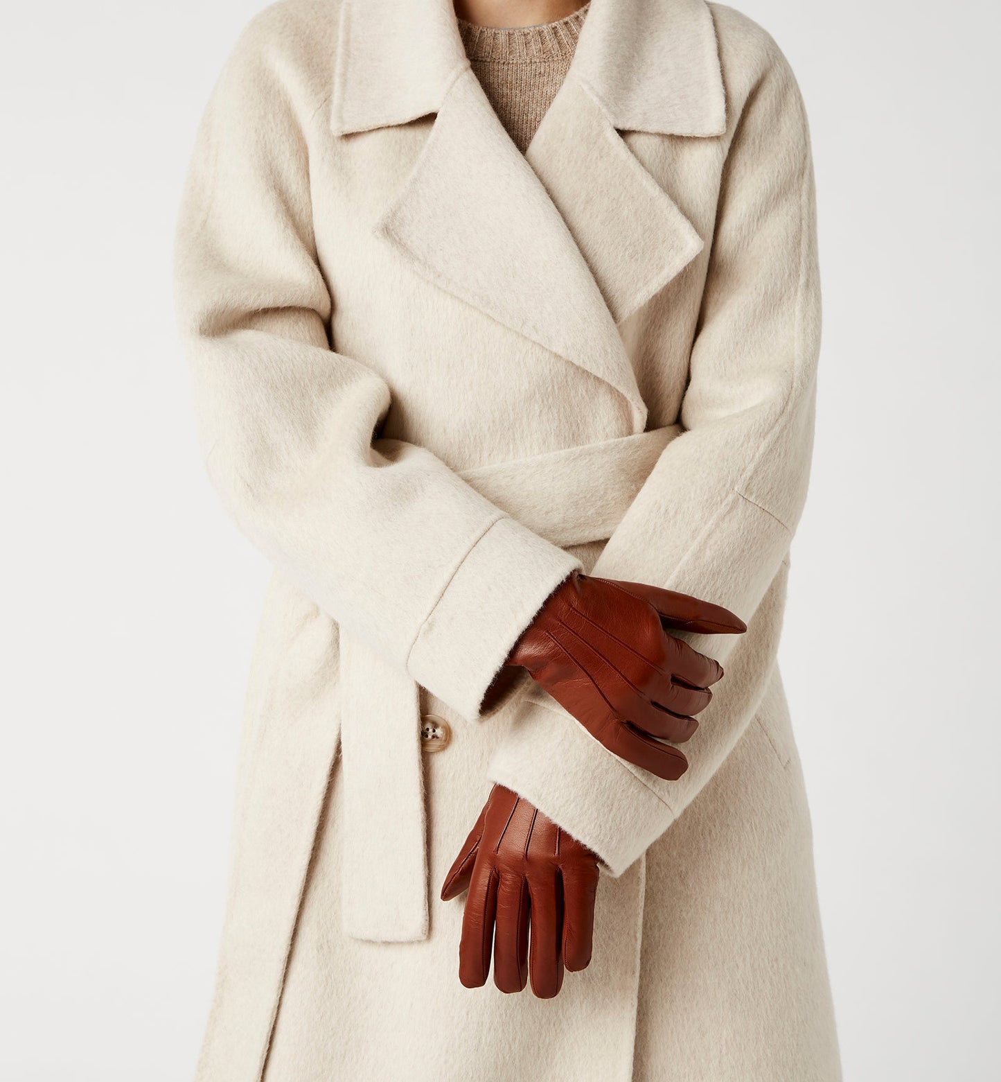La Canadienne CAINE SHEARLING-LINED LEATHER GLOVES Women