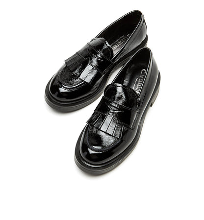 La Canadienne CHARLES CRINKLE LEATHER LOAFER Women