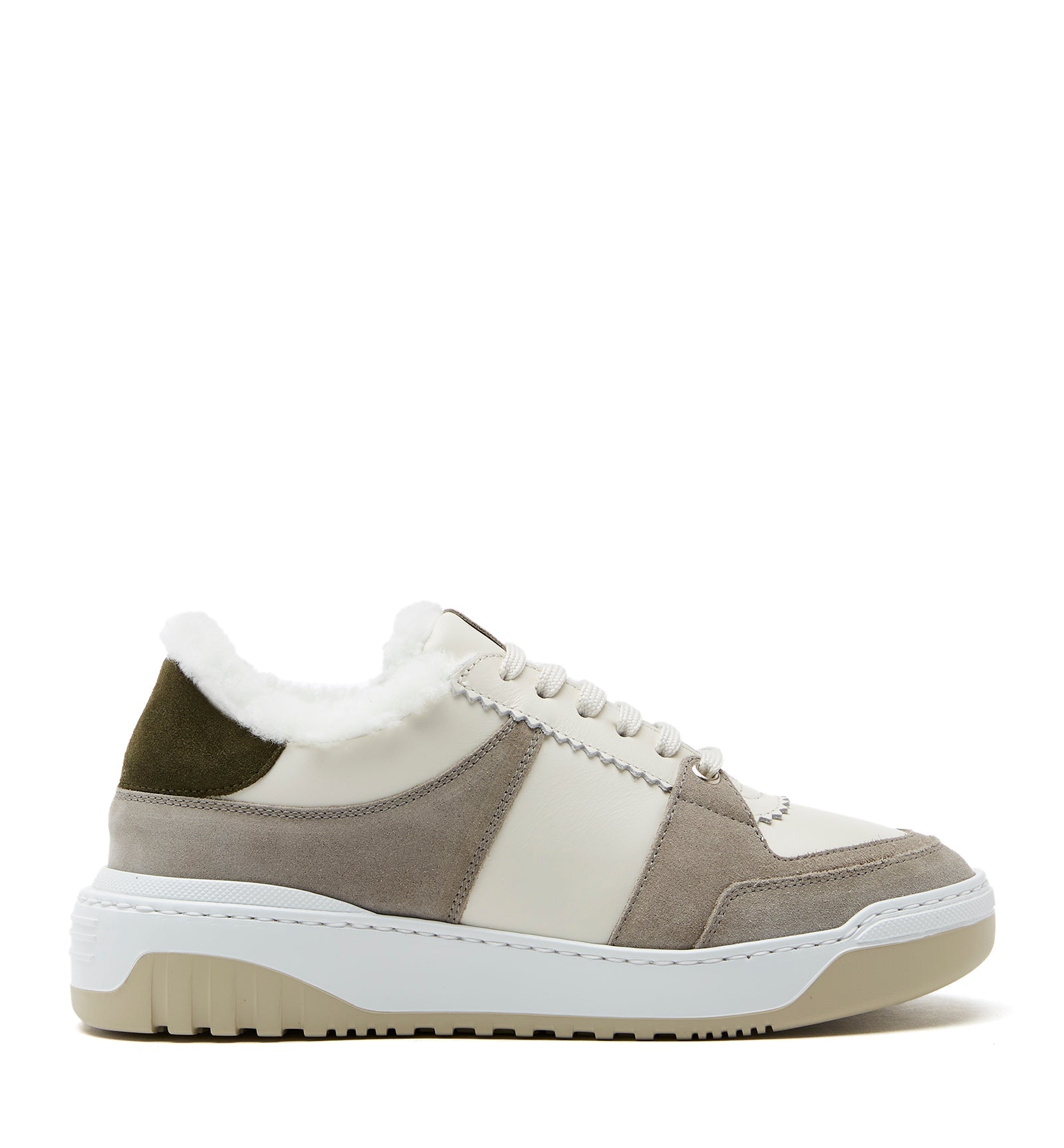 La Canadienne KIMMIE SHEARLING-LINED SUEDE SNEAKER Women
