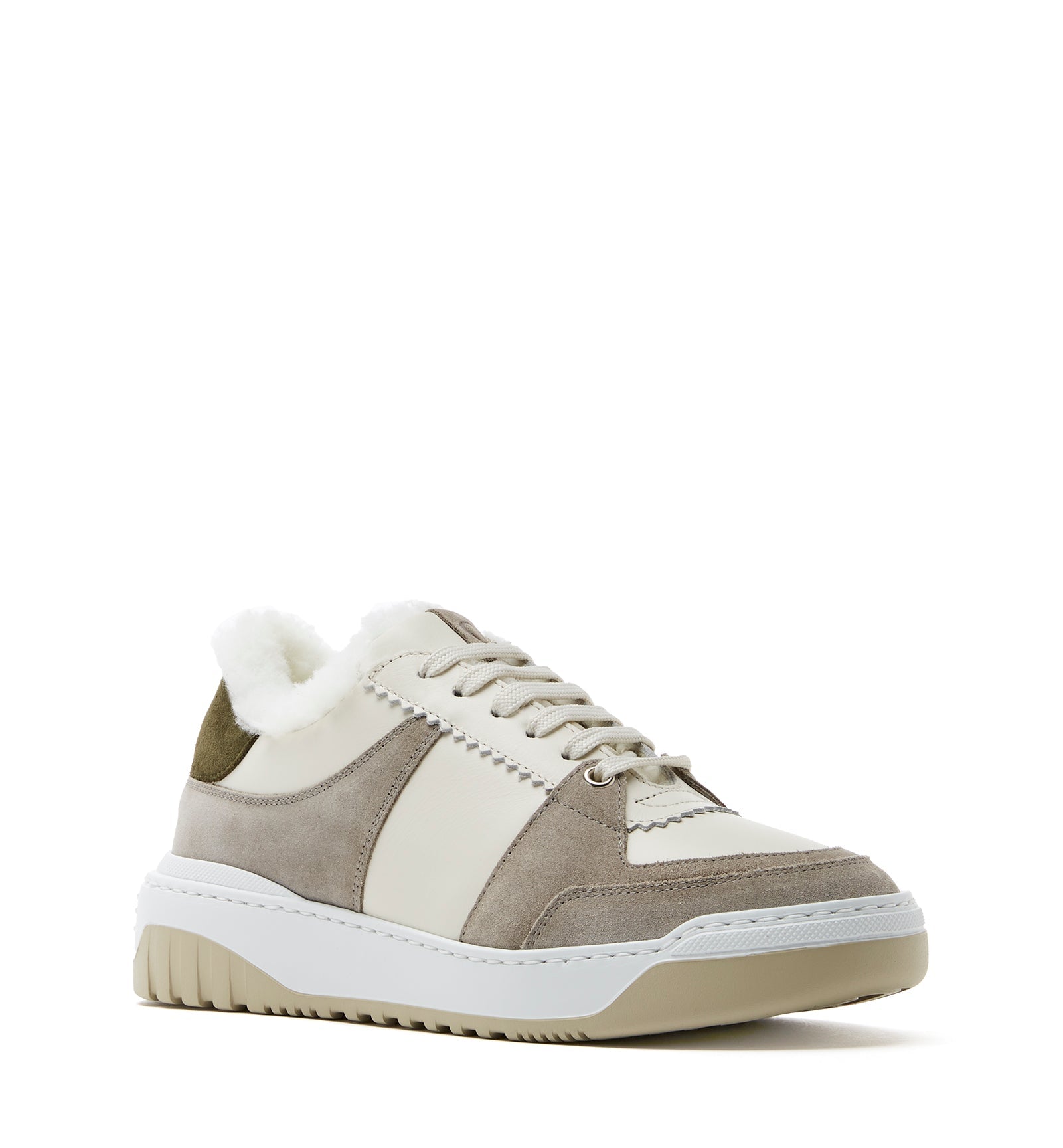 La Canadienne KIMMIE SHEARLING-LINED SUEDE SNEAKER Women