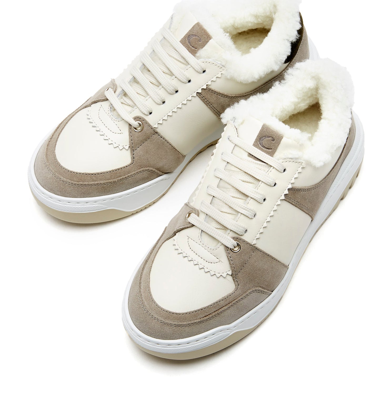 La Canadienne KIMMIE SHEARLING-LINED SUEDE SNEAKER Women