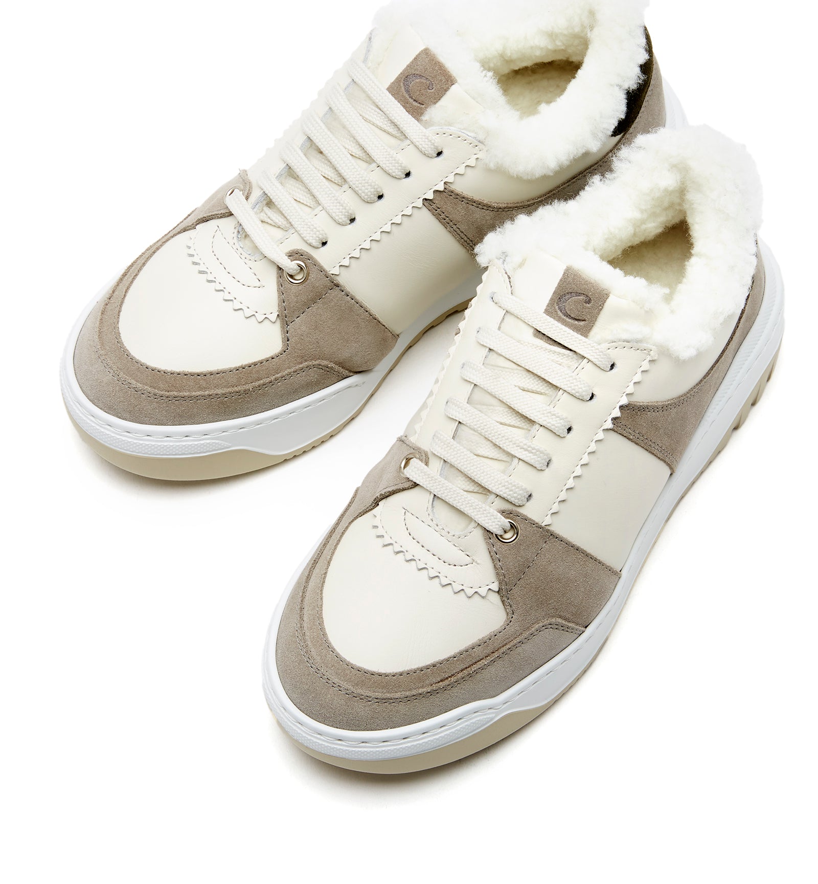 La Canadienne KIMMIE SHEARLING-LINED SUEDE SNEAKER Women