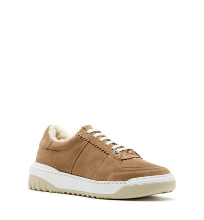 La Canadienne KLARE SHEARLING-LINED SUEDE SNEAKER Women