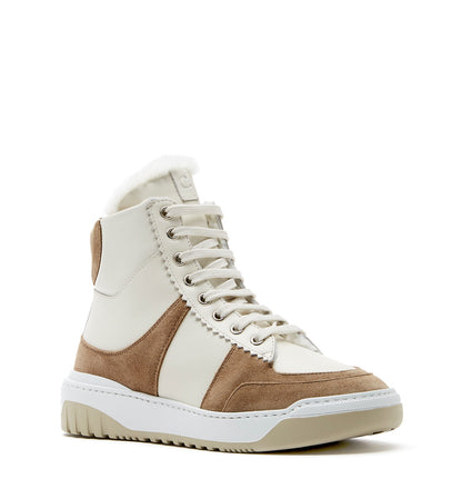La Canadienne KRISTEN SHEARLING-LINED SUEDE SNEAKER Women