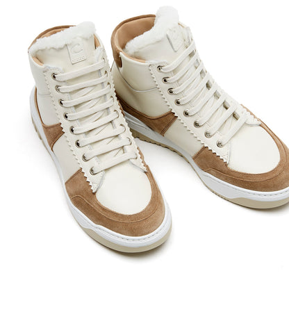 La Canadienne KRISTEN SHEARLING-LINED SUEDE SNEAKER Women
