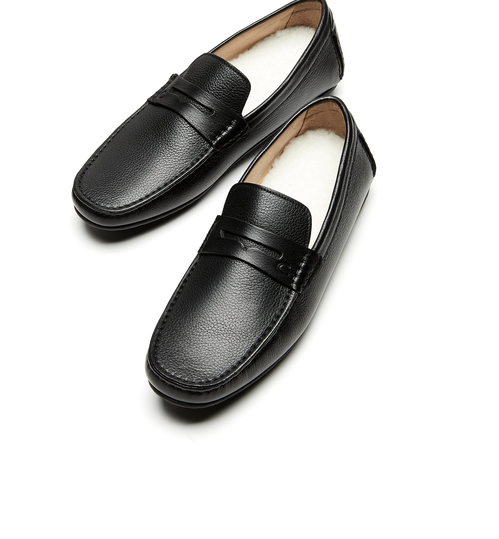 La Canadienne PILOT MEN'S SHEARLING-LINED LEATHER LOAFER Men