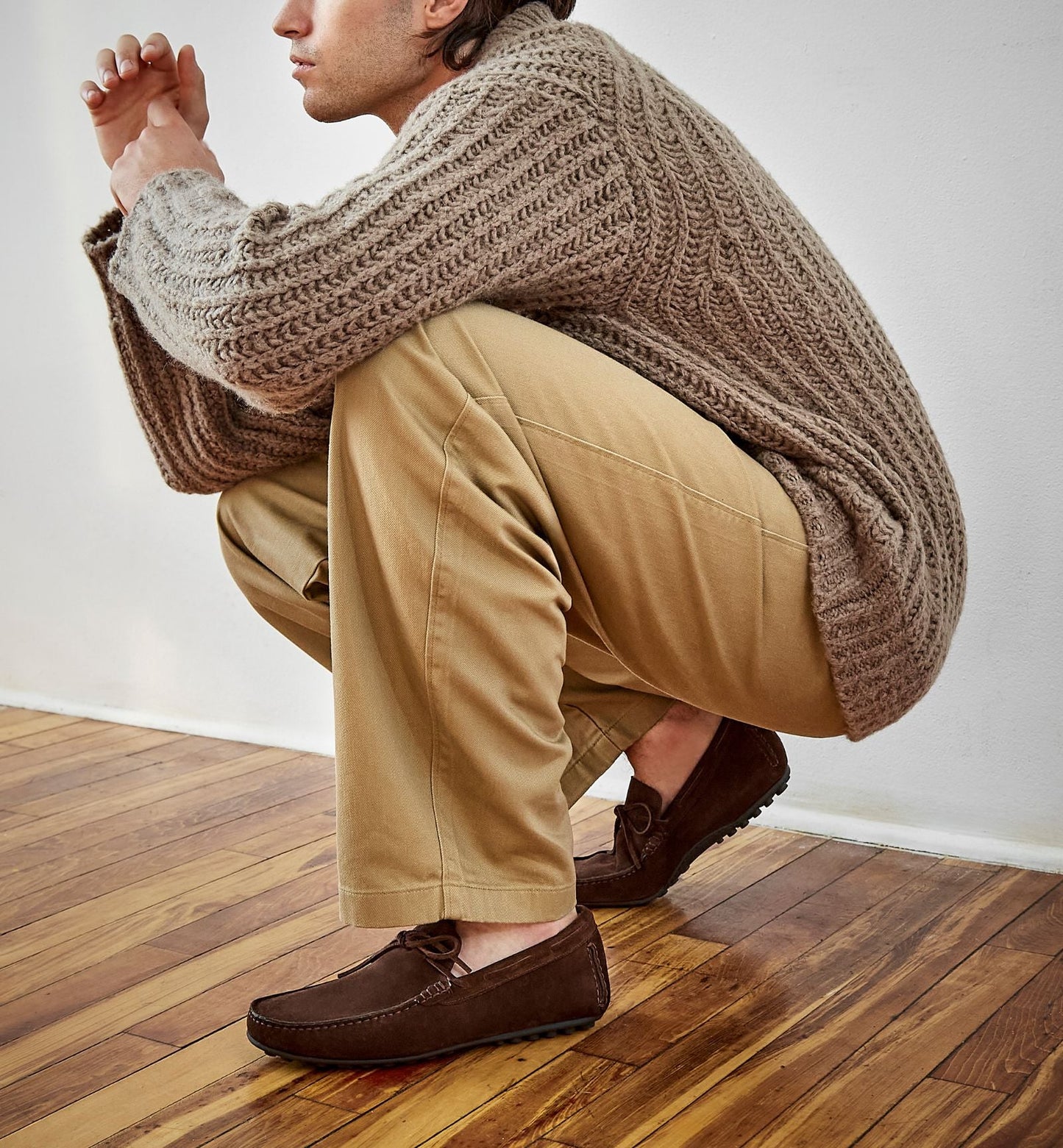 La Canadienne PILONE MEN'S SHEARLING-LINED SUEDE LOAFER Men