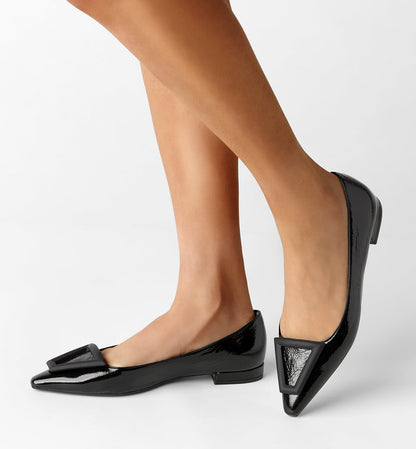 La Canadienne ANSEL CRINKLE LEATHER FLAT Women