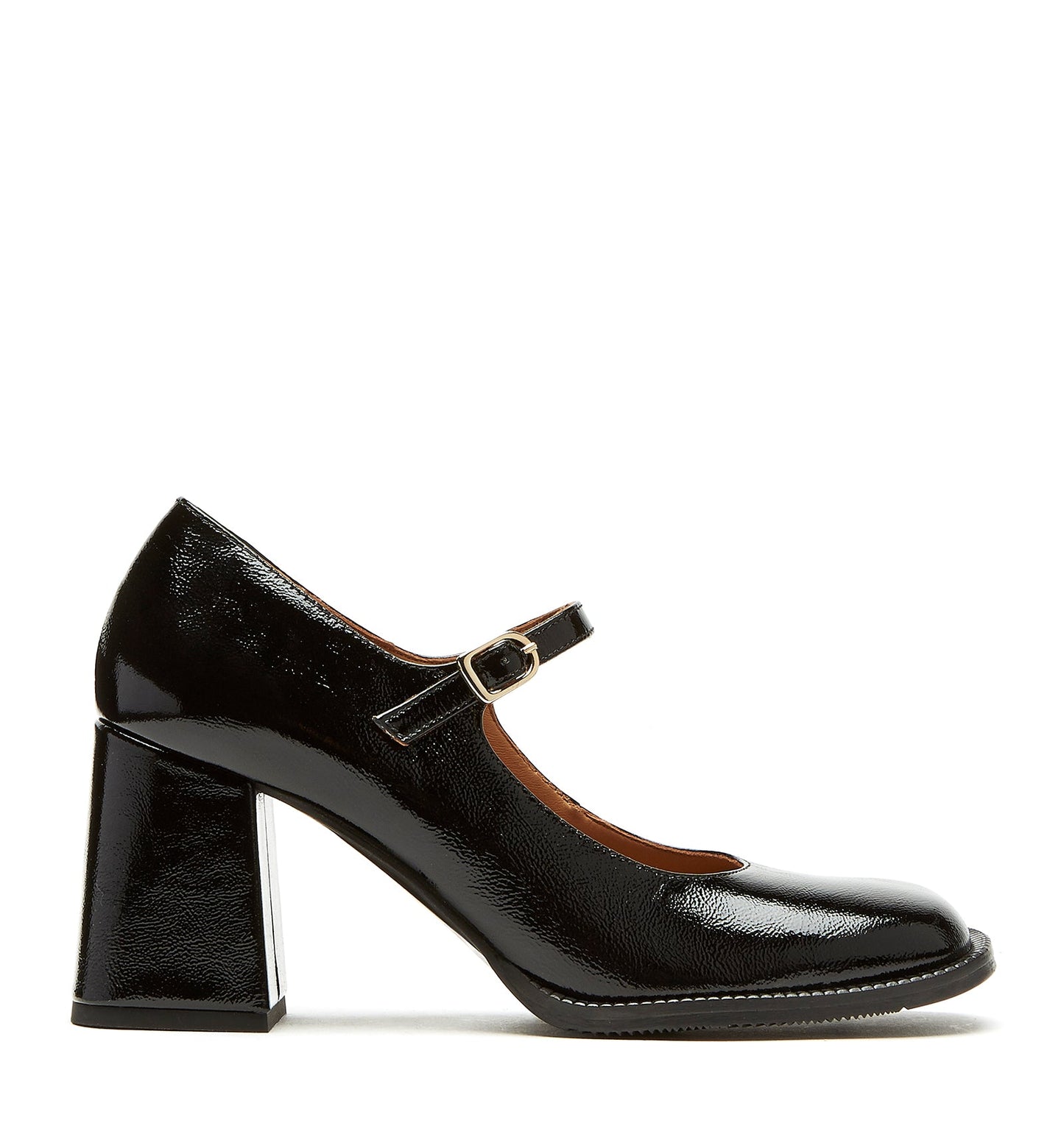La Canadienne BIANCA CRINKLE LEATHER MARY JANE HEEL Women