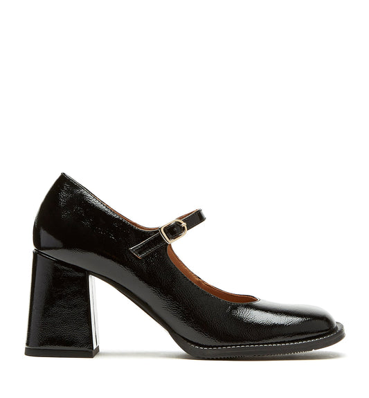 La Canadienne BIANCA CRINKLE LEATHER MARY JANE HEEL Women
