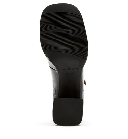 La Canadienne BIANCA CRINKLE LEATHER MARY JANE HEEL Women