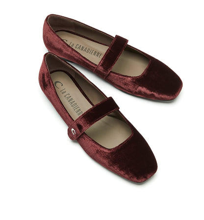 La Canadienne FIFER MARY JANE VELVET FLAT Women