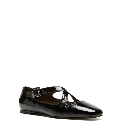 La Canadienne FRANZ CRINKLE LEATHER FLAT Women