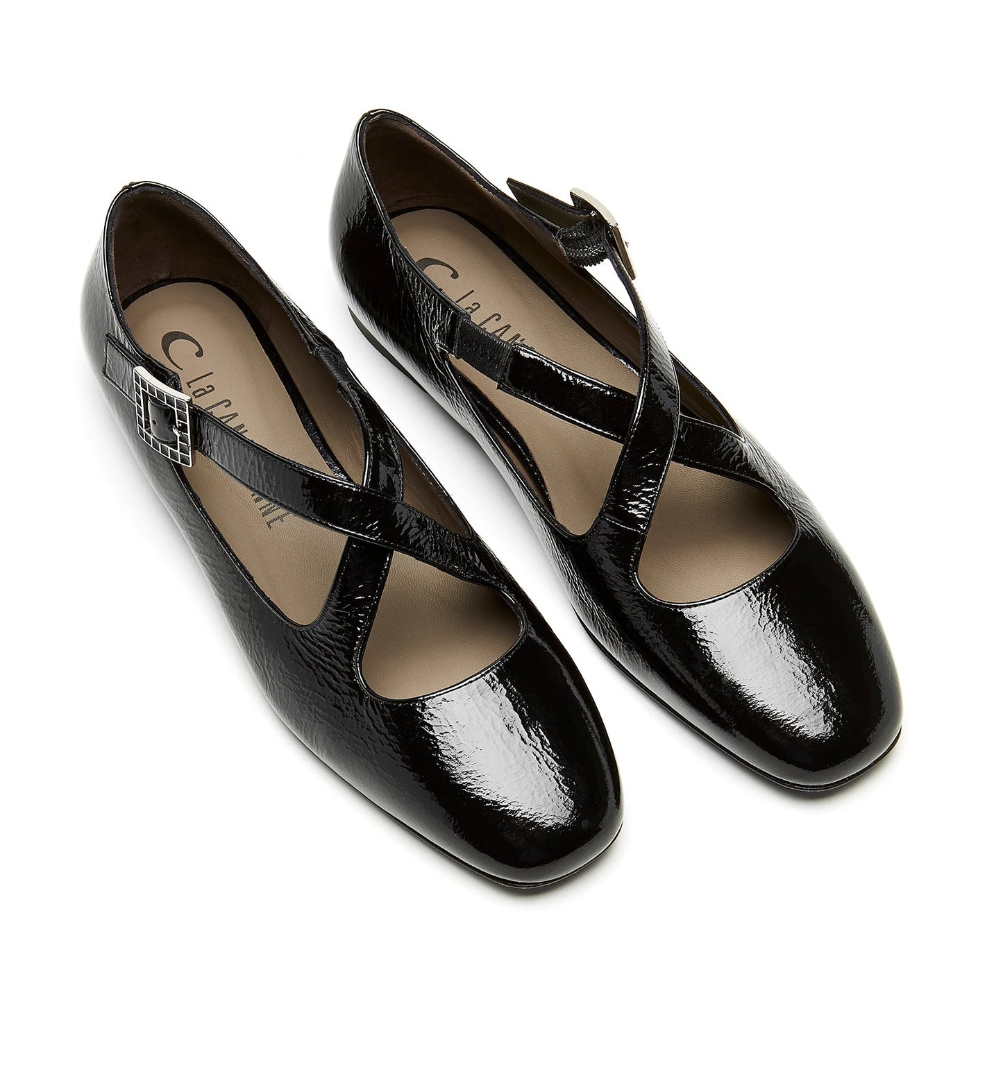 La Canadienne FRANZ CRINKLE LEATHER FLAT Women