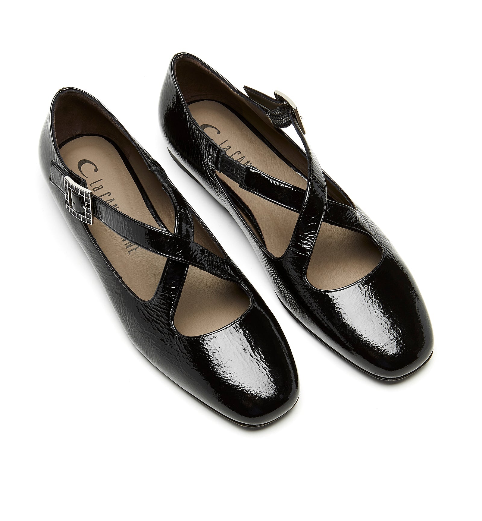 La Canadienne FRANZ CRINKLE LEATHER FLAT Women