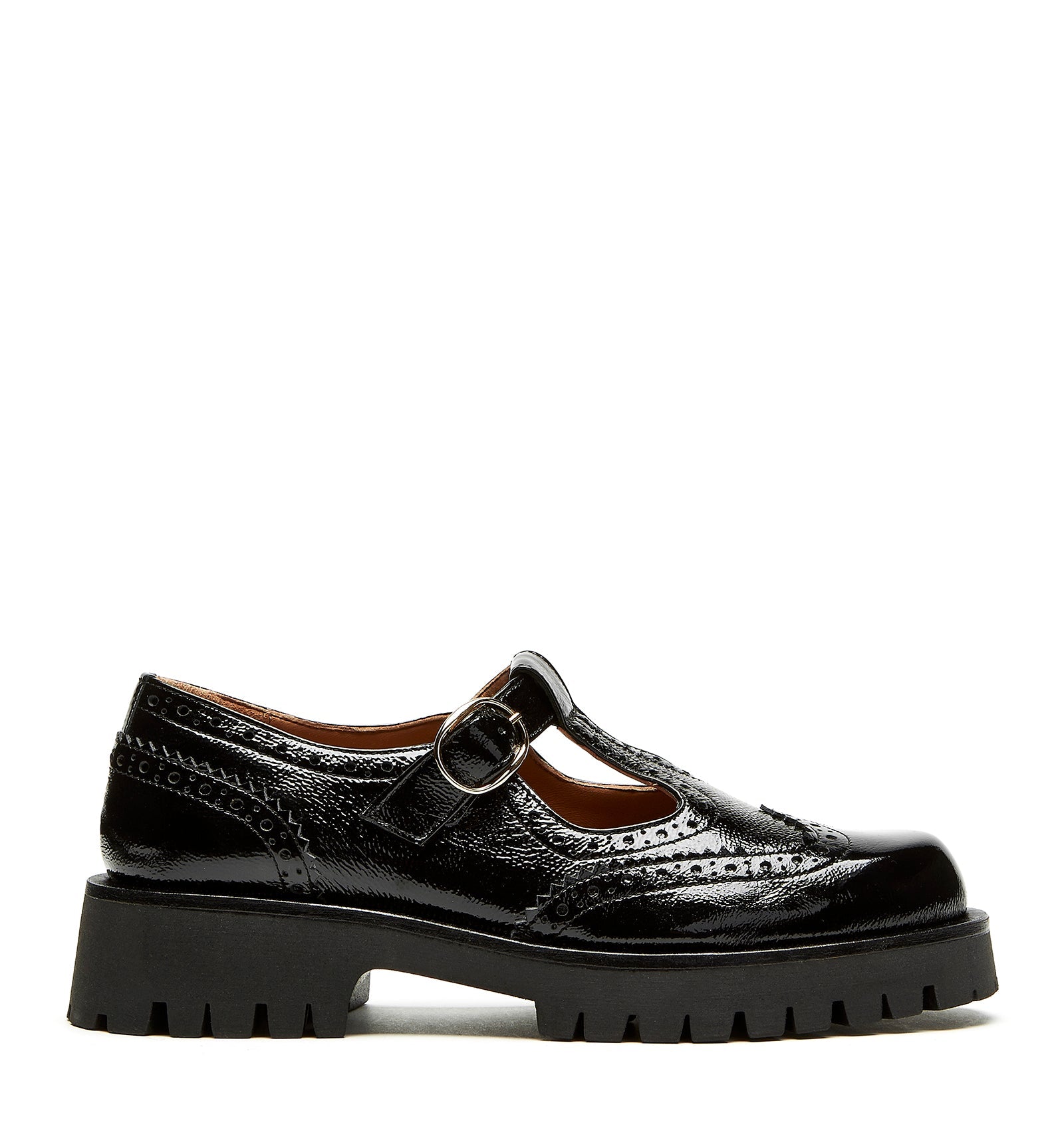 La Canadienne BRAELYN CRINKLE LEATHER MARY JANE LOAFER Women