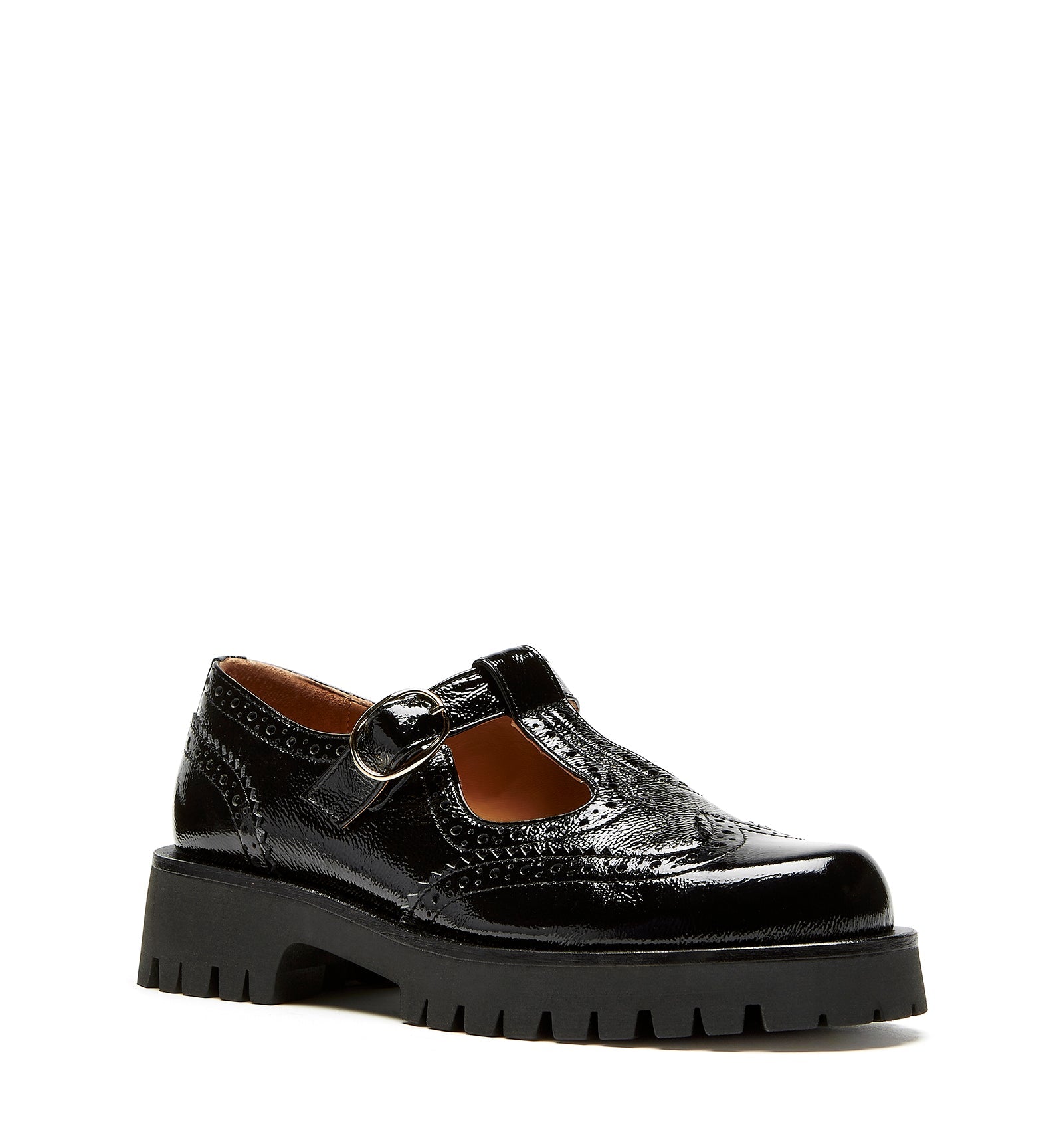 La Canadienne BRAELYN CRINKLE LEATHER MARY JANE LOAFER Women