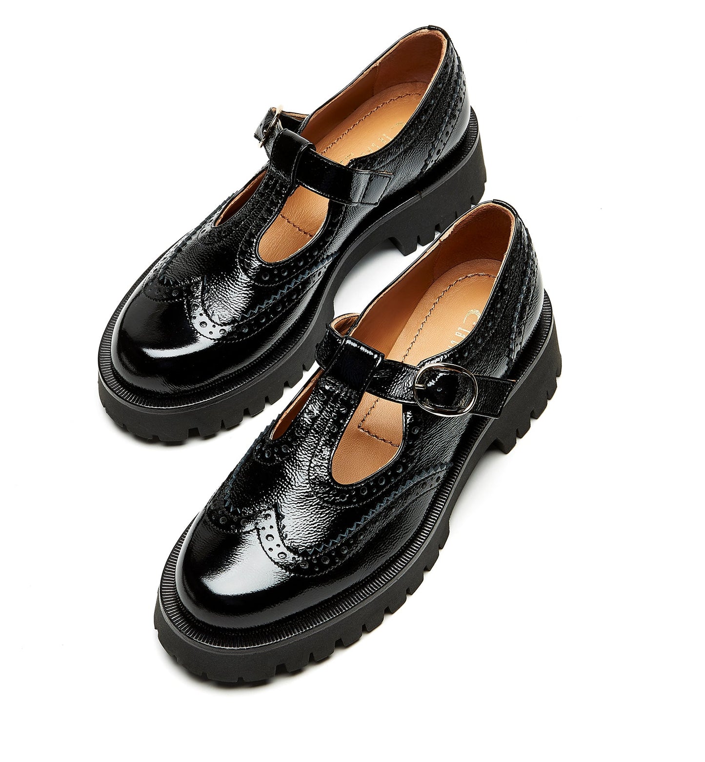 La Canadienne BRAELYN CRINKLE LEATHER MARY JANE LOAFER Women