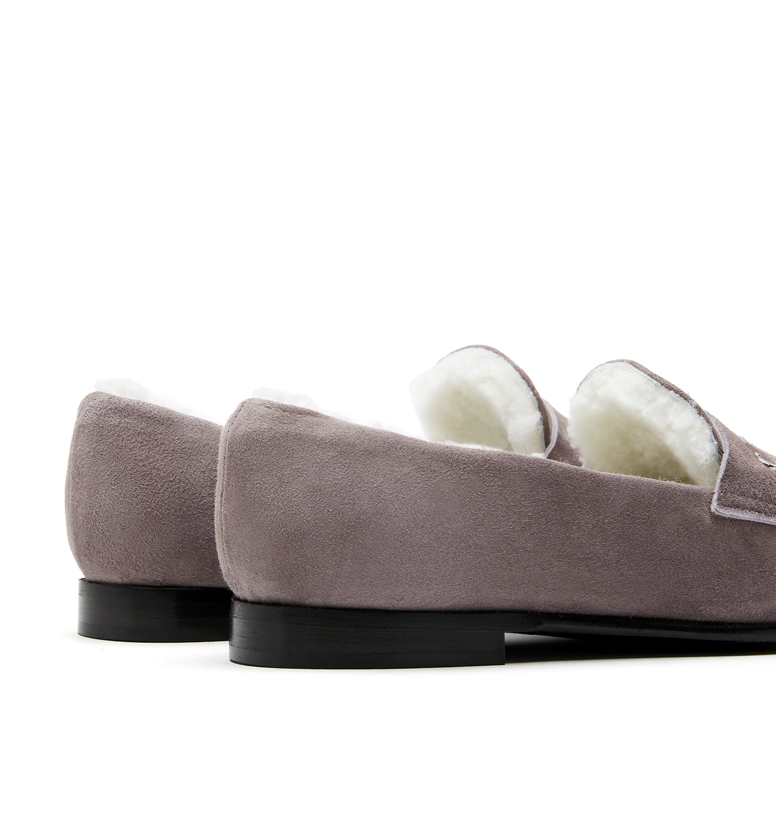 La Canadienne ARWAN SHEARLING-LINED SUEDE LOAFER Women