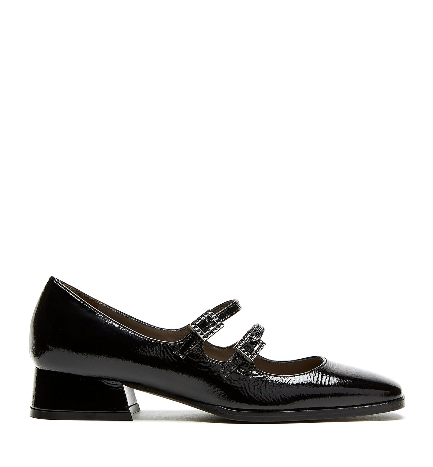 La Canadienne ACE MARY JANE CRINKLE LEATHER HEEL Women