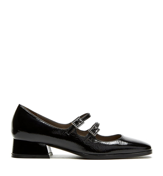 La Canadienne ACE MARY JANE CRINKLE LEATHER HEEL Women