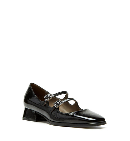 La Canadienne ACE MARY JANE CRINKLE LEATHER HEEL Women
