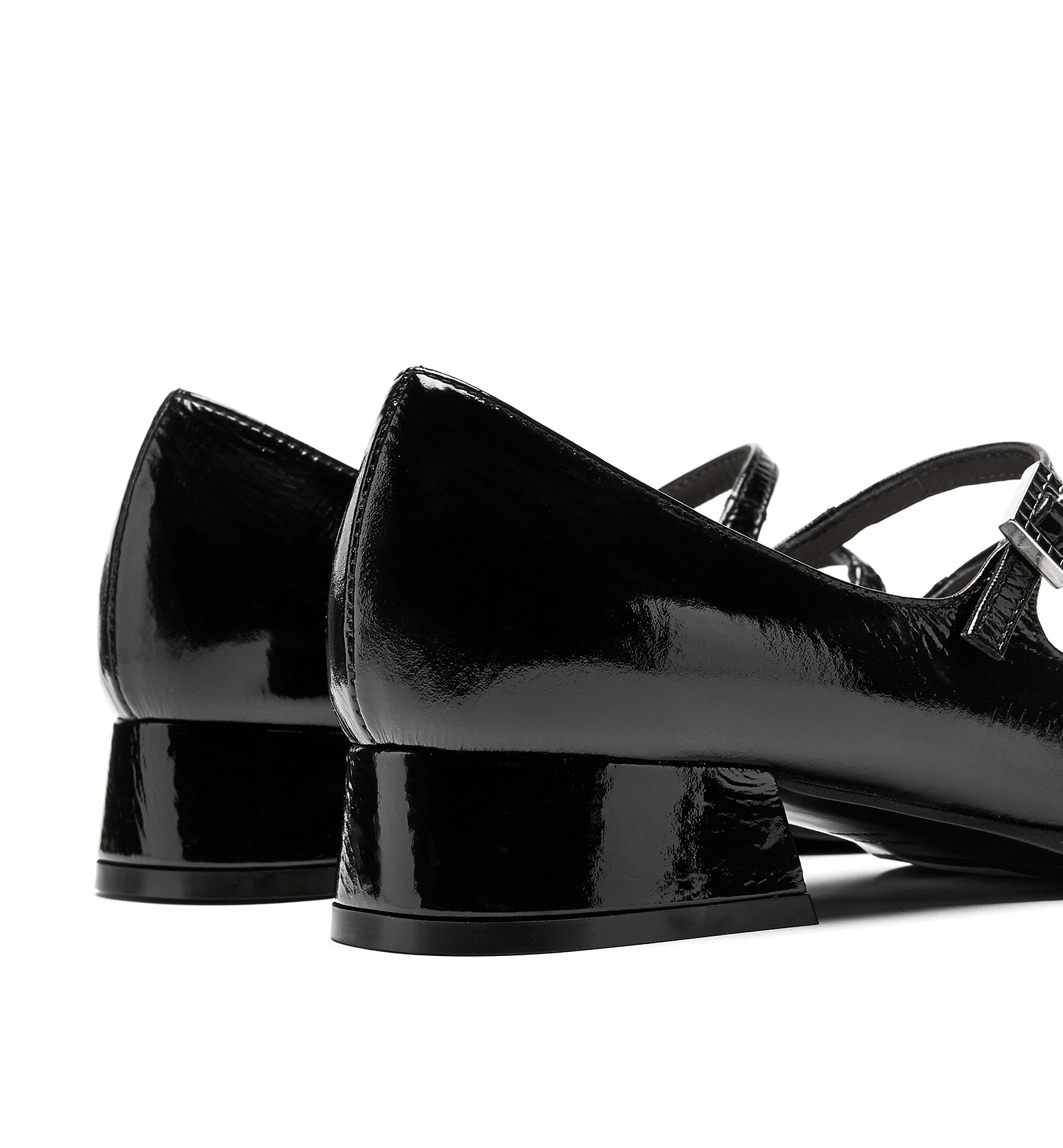 La Canadienne ACE MARY JANE CRINKLE LEATHER HEEL Women