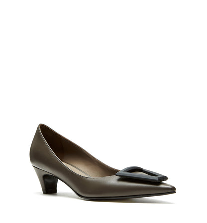 La Canadienne ARGO LEATHER KITTEN HEEL PUMP Women
